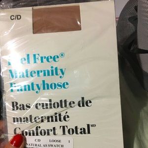 Beige Maternity Pantyhose